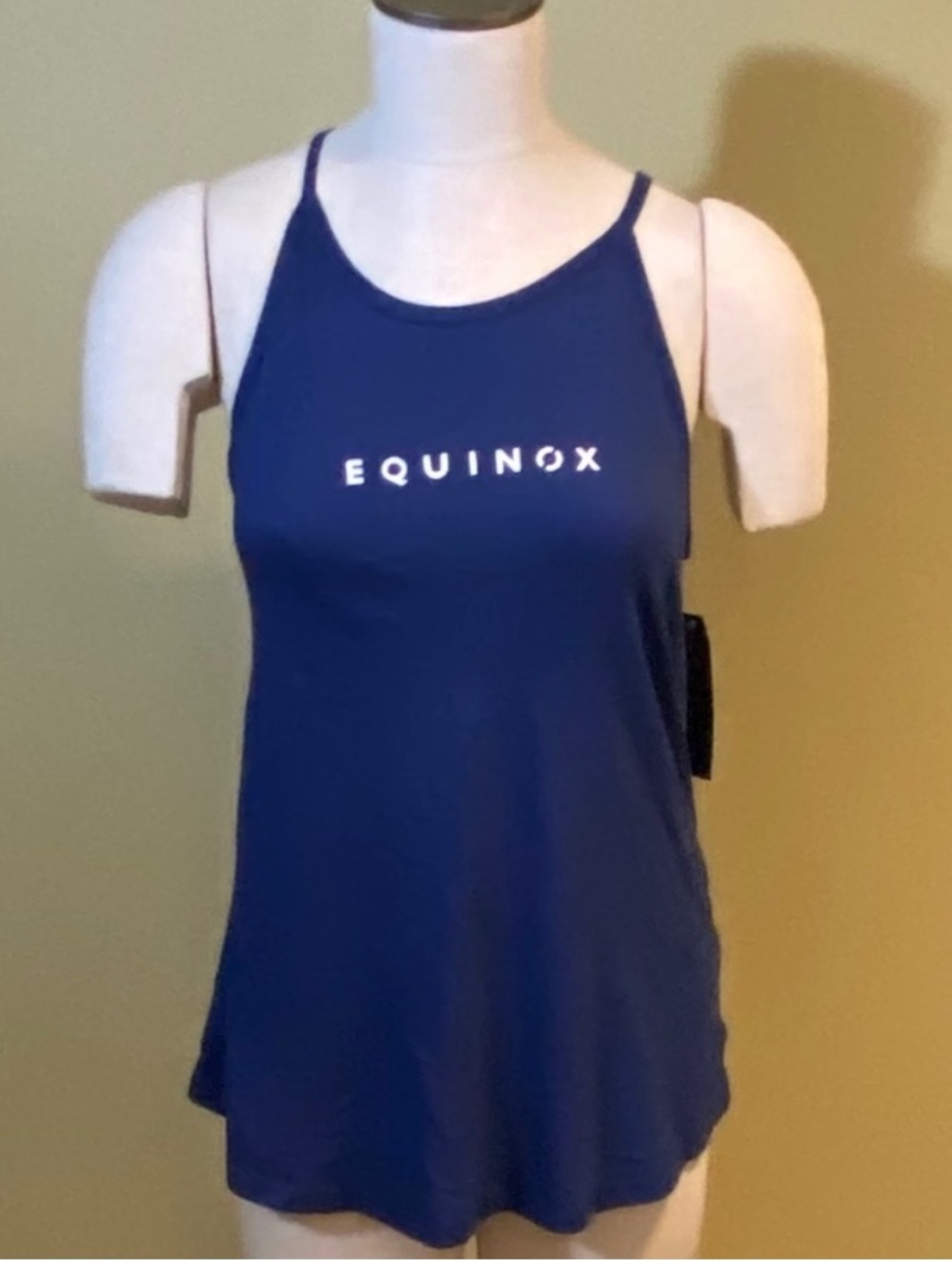 Equinox Gym Logo Tank Top in Blue - S